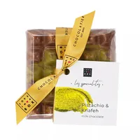 Artisanal Chocolate Filled Bar Pistachio & Knafeh - gefüllte Milchschokoladentafel mit Pistazien & Knafeh "dubai bar“