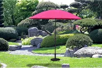 Garden Pleasure Sonnenschirm rund, pink Ø 260,0 cm