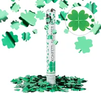 relaxdays Party Popper Cloverleaf Lucky Rain green
