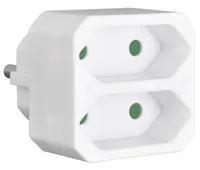 Euro Zwischenstecker 2fach