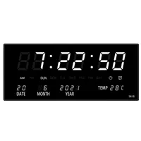 Digitale Uhr mit Temperatuursensor 37x17cm