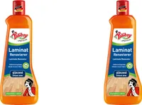 Poliboy Laminat Renovierer Glänzend 2er Set - 1L, Inhalt jeweils 500ml - Sofortversiegelung, Schutz & neuer Glanz