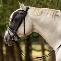 BUSSE Maska proti muchám Ochrana proti muchám na koni Black Thoroughbred