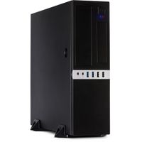 Inter-Tech IT-503 - Mini-Tower - PC - Metall - Schwarz - Mini-ITX,uATX - Heimbüro