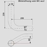 WC-Anschluß Abfluß weiß weiss WC-Abfluß ausziehbar flexibel UVP  Anschluss 