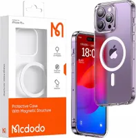 Mcdodo MagSafe puzdro pre iPhone 15 Pro Max čierne