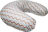 EMI&SAM Stillkissen Lagerungkissen 60 x 50 cm Nackenkissen 15. Zig-Zag hellblau