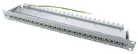 Telegärtner 19" Patch Panel Kat.6A(tief) 24 x RJ45 lichtgrau