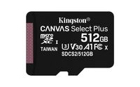 Kingston Canvas Select Plus - 512 GB - MicroSDXC - Klasse 10 - UHS-I - 100 MB/s - 85 MB/s