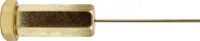 Seilspanngarnitur Wand zu Wand 5m, Hexagon in Gold Messing, Draht Garnitur als Aufhängung für Gardinen, Vorhänge, Fotos, Bilder, Kleiderbügel