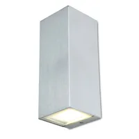 Lutec LED Außenwandleuchte Luca edelstahl IP44 Up- & Downlight