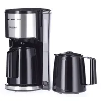 SEVERIN Kaffeemaschine KA 9308 edelstahl / schwarz mit 2 Thermokannen