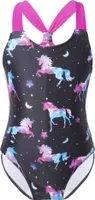 Mädchen Kinder Badeanzug Gr. 110-116 Cm Bademode Einteiler Einhorn mit Polka-Dots