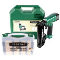 Prebena 2P-J50SDS Luftdruck Druckluftnagler 5-7 bar im Transportkoffer + Prebena J-BOX 8.000 Stauchkopfnägel