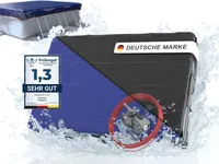 Planenfux® Poolabdeckung rechteckig für 300x200 cm Pools | 2-in-1 Poolplane aus 200g/m² PE Material | UV-resistente Sommer- & Winterabdeckplane | 360x260 cm Pool Abdeckung