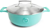 Saveur Gusseiserne Kasserolle mit Deckel, Ø25cm 3,3L, emailliert, alle Herdarten