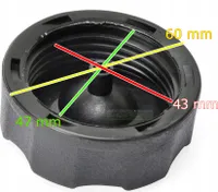Uzáver palivovej nádrže pre Mountfield RM45 RM55 S461 SP474 SP536 SP533 HP474 118550339/1