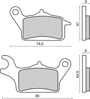Bremsbeläge vorne RMS für Yamaha 125 Tricity