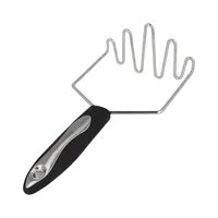 Kartoffelstampfer aus Edelstahl EUROHOME Kartoffelpresse, Gemüsestampfer aus Edelstahl - Stampfer mit Kunststoffgrff - spülmaschinengeeignet 24 cm