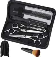 Friseurschere Set, 6,7 Zoll Haarschneideschere, Haarschere Effilierschere Set profi Hair Cutting Scissors für Damen Herren Kinder Haustiere, Friseur Z