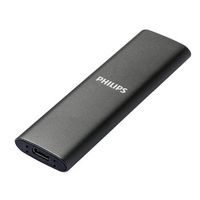 Philips External SSD 500GB, USB3.2, Schwarz