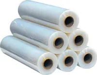 6 rolí SUPER stretch fólie 23my - ruční stretch fólie paletová fólie cca 1,5 kg na roli