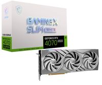 MSI GAMING GeForce RTX 4070 SUPER 12G X SLIM WHITE NVIDIA 12 GB GDDR6X