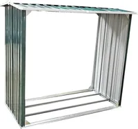 Brennholzunterstand Holzunterstand 172 cm Länge Brennholz Regal Lager Grün