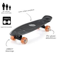 LED Skateboard Pennyboard Komplett Funboard Longboard Kickboard Cruiser L 15 