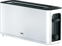 Braun HT 3100 PurEase Langschlitz-Toaster weiß