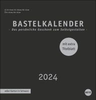 Premium-Bastelkalender schwarz mittel 2024