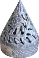 Räucherkegelhalter, Windlicht Pyramide, Fair Trade, Räucherkerzenhalter