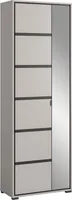 xonox.home Garderobenschrank Jaru grau Nachbildung 65x196x37 cm