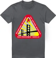 Star Trek - Tričko s nápisom "Starfleet Academy" pre mužov TV5777 (M) (Charcoal)