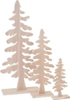 VBS Holz-Tannenbäume, 3er-Set