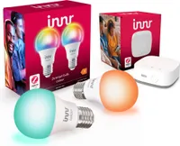 Innr Starterset E27, Zigbee Smart Lampen White & Color mit App-Steuerung, inkl. Bridge