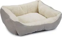 Beeztees Mogina - Katzenbett - Plüsch - grau - 45x37x18 cm