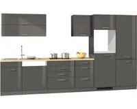 Kuchynský blok so spotrebičmi Optifit Luca932 270 cm farba čela biela matný farba korpusu biela matný