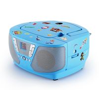 Bigben Interactive CD60RSSTICK Prenosné detské rádio, FM, CD-Audio, prenosný CD prehrávač, farba: modrá