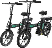 Elektrofahrrad 2 Stück E-Bike E Fahrrad Cityräder Faltbar, 36V10.4Ah Batterie, 250W Motor, Reichweite bis 90 km ,Pedelec