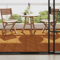 vidaXL Terasové dlaždice 10 ks 30x30 cm masivní dřevo akácie
