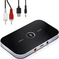Bluetooth Sender Empfänger 2in1 Audio Transmitter Adapter Kabel Aux 3.5mm RCA Drahtloser Auto TV HiFi Lautsprecher Kopfhörer Low Latency Retoo