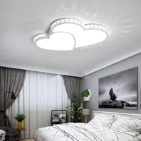 LED Deckenleuchte Kristall Metall Modern Herzförmige Licht Pendelleuchte Kronleuchter Deckenlampe Kaltweiß 24W für Wohnzimmer Schlafzimmer Kinderzimmer Esszimmer Flur Bar Café Restaurant