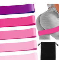 Fitnessbänder Set | 5 Stück Widerstandsbänder für Krafttraining | Trainingsbänder aus Latex | Klimmzugband [mehrfarbig] - Gymnastikband | Gummibänder für Pilates, Crossfit, Yoga | Resistance Bands