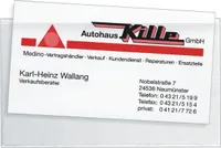 Visitenkartentasche Velocoll selbstklebend 112x62mm Packung mit 100 Stück