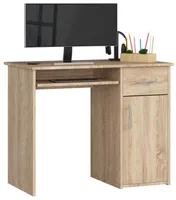 PC-Schreibtisch AKORD PIN Sonoma-Eiche Schublade B90 x H74 x T50 cm