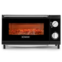 Bomann Multi-Pizza-Ofen MPO 2246 CB schwarz, 12 Liter Backraum, 1000 Watt