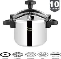 Induktion Schnellkochtopf 4-6-8-10 L Koch Topf Kochtopf Dampfkochtop EDELSTAHL 10L