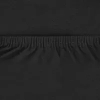 Mikrofaser Spannbettlaken Spannbetttuch in vielen Größen und Farben, 200x220cm Schwarz