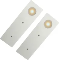 LED Küchenleuchte Aufbauleuchte Küchenlampe Unterbaustrahler SET 2er Set warmweiß